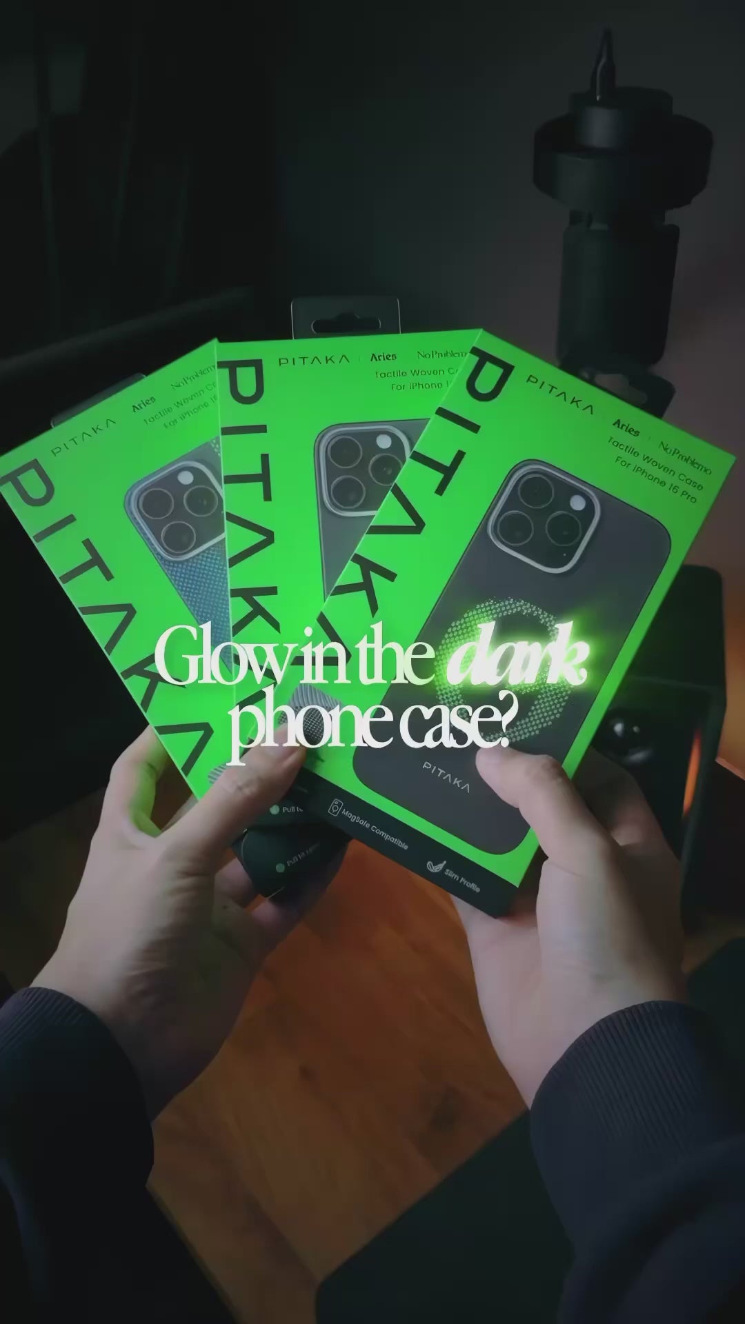 Iphone 16 Pro Max - "Credit card" Aries x Pitaka | Limited Edition | מגן הקרבון הדק והקל בעולם | PITAKA - פיטאקה