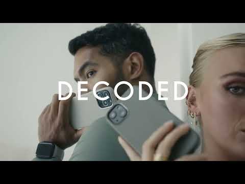 Decoded - Leather back cover 16 Pro - דקודד כיסוי עור כחול כהה ל16 פרו