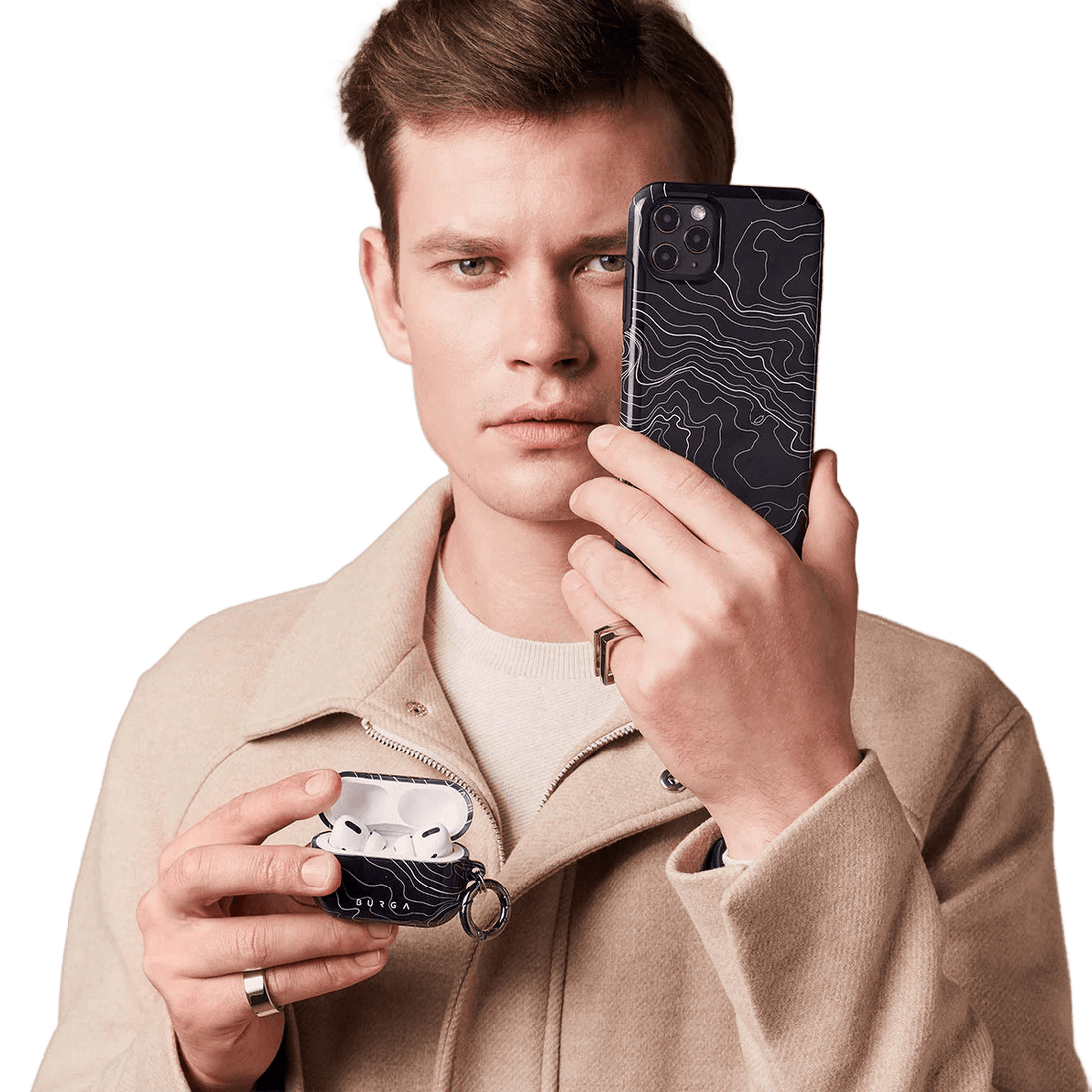 BURGA TOUGH | Drifting Shores - כיסוי אופנתי לאייפון 16 פרו