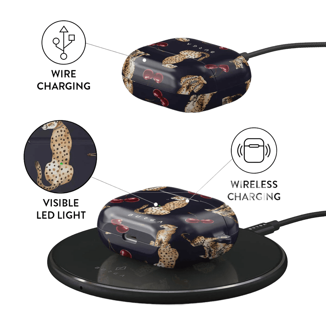 BURGA AIRPODS 3 | COUGAR - כיסוי אופנתי לאוזניות