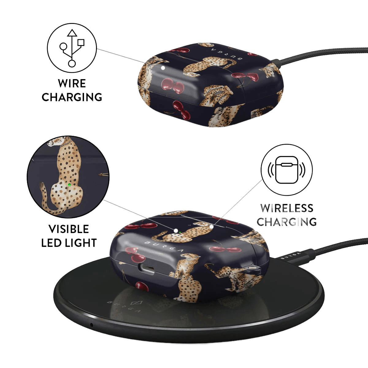 BURGA AIRPODS 3 | COUGAR - כיסוי אופנתי לאוזניות