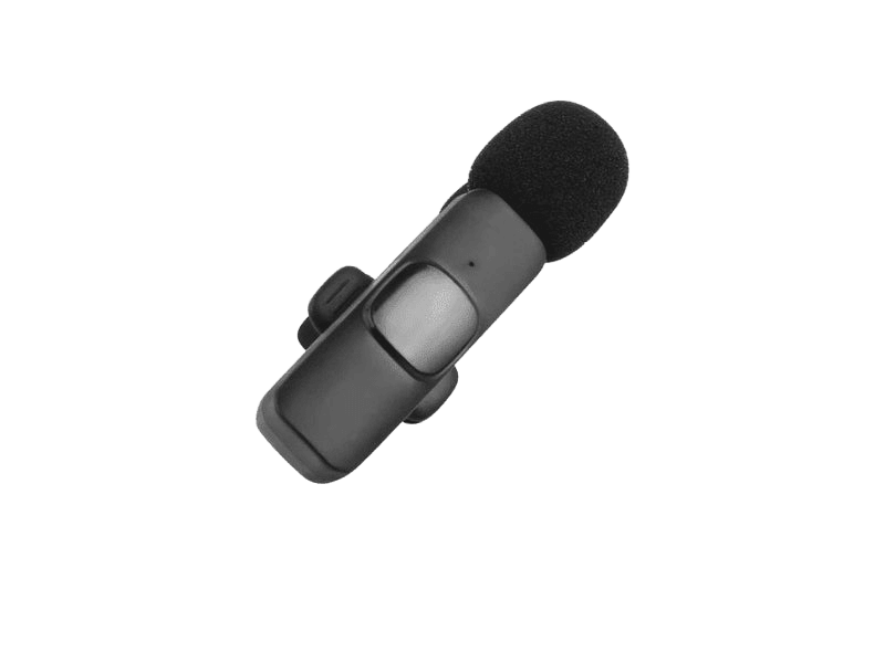 מיקרופון אלחוטי למכשירי אייפון ואנדרואיד | עם משתיק רעשי רקע - מצויין ליוצרי תוכן