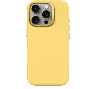 Decoded - Silicone back cover 16 Pro - דקודד כיסוי סיליקון צהוב ל16 פרו