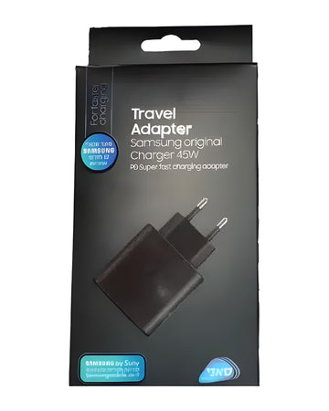ראש טעינה קיר USB-C 45W Samsung שחור | יבואן רשמי