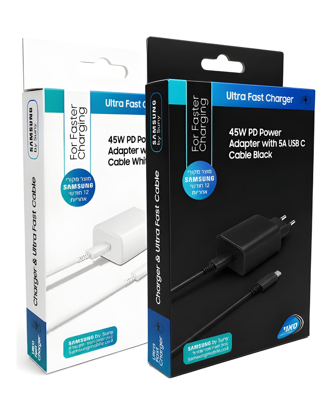 סט מטען קיר Samsung USB-C To Type-C 45W | יבואן רשמי
