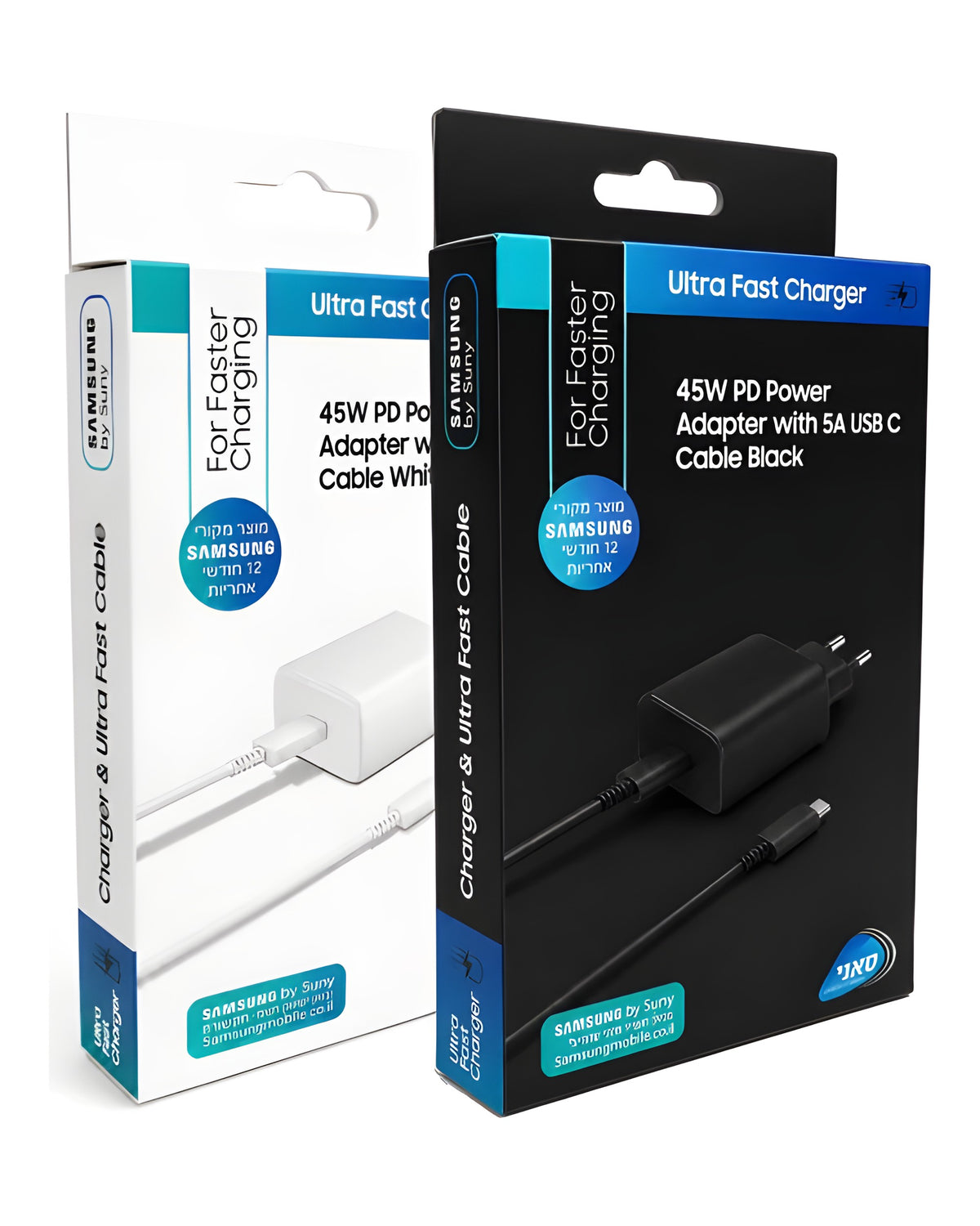 סט מטען קיר Samsung USB-C To Type-C 45W | יבואן רשמי
