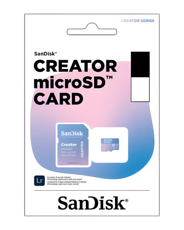 כרטיס זיכרון SanDisk Creator MicroSDXC 256GB עם מתאם