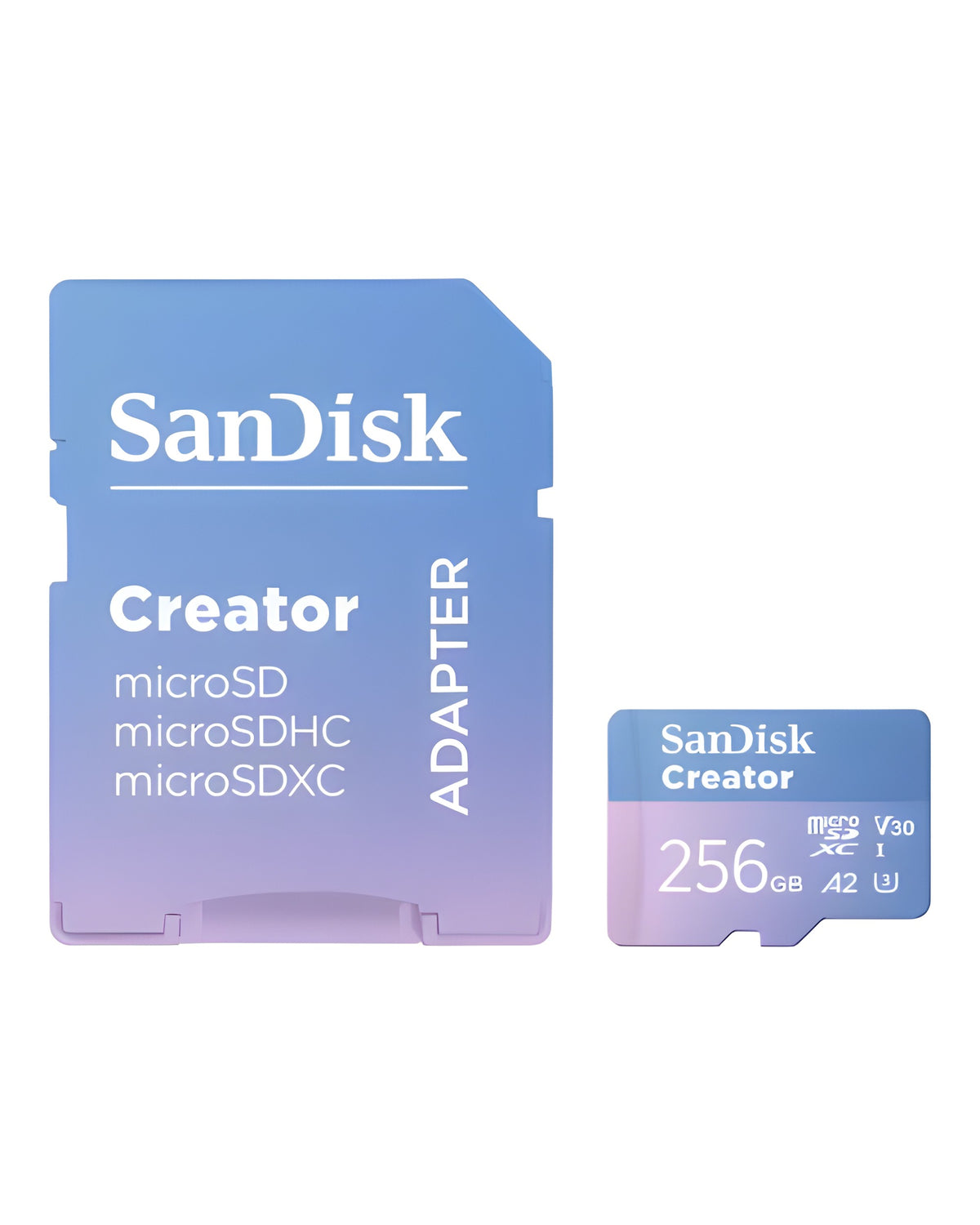 כרטיס זיכרון SanDisk Creator MicroSDXC 256GB עם מתאם