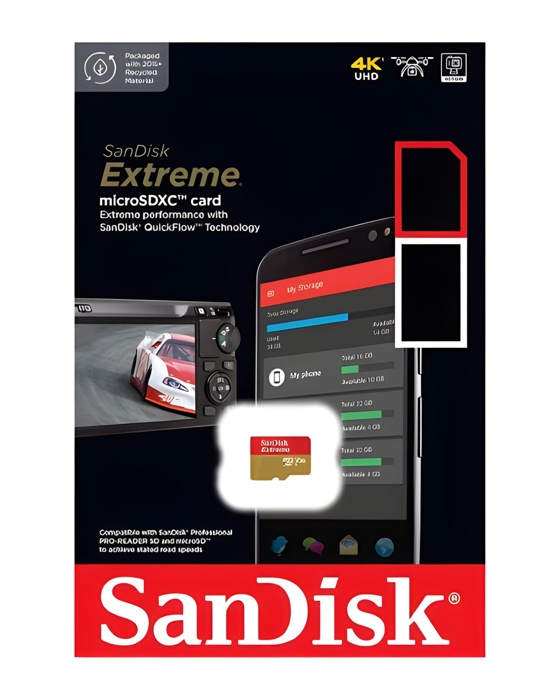 כרטיס זיכרון SanDisk Extreme MicroSD 4K