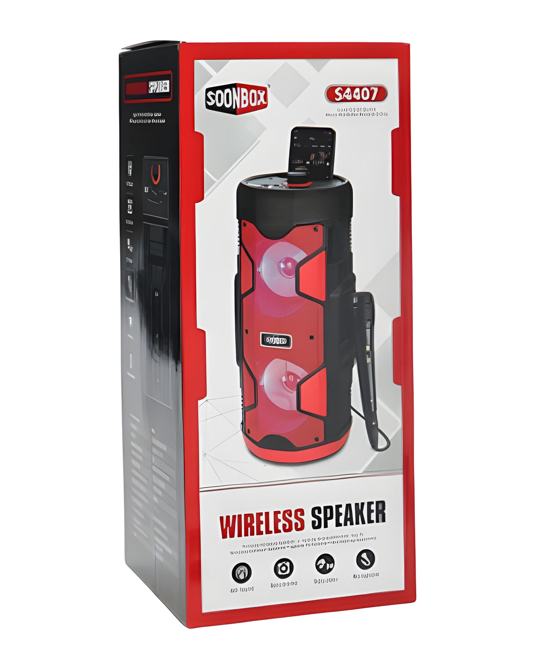בידורית ניידת עם מיקרופון חוטי Soonbox S4407