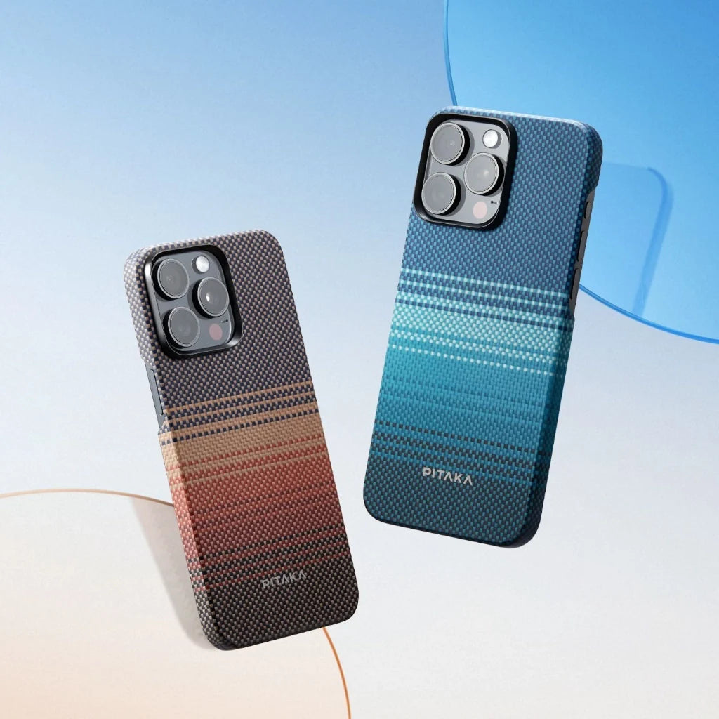 Iphone 15 Pro - Sunset | מגן הקרבון הדק והקל בעולם | PITAKA - פיטאקה