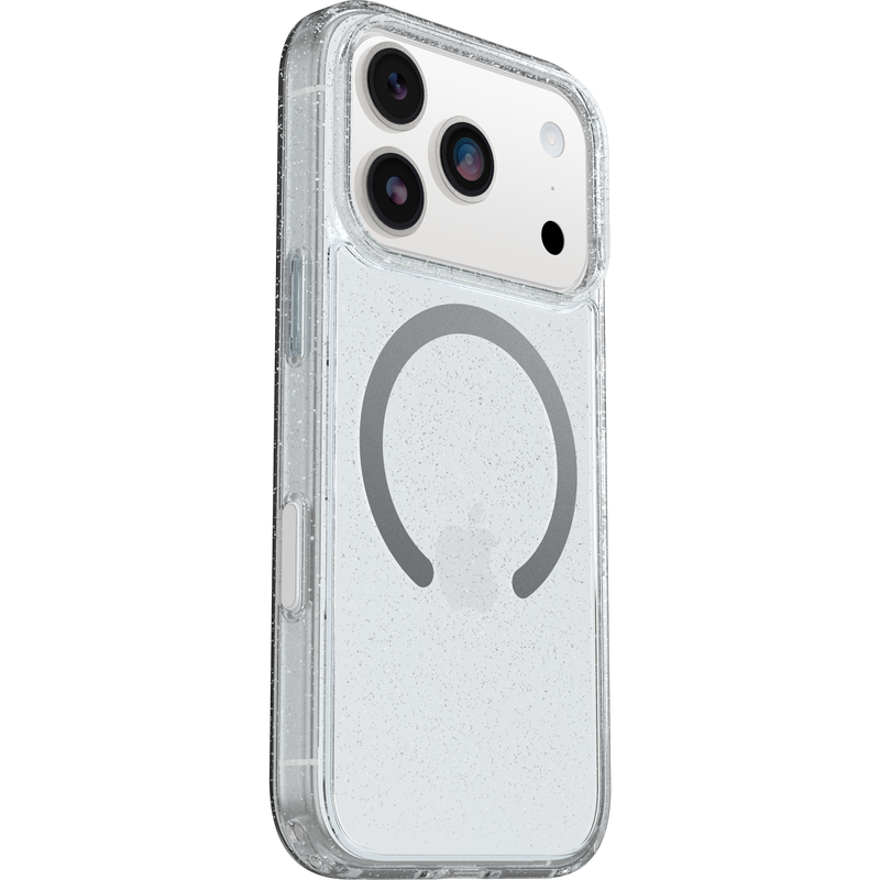 iPhone 17 Pro Max | Otterbox SYMMETRY With magsafe -יבואן רשמי | שקוף נצנצים | המגן החזק בעולם