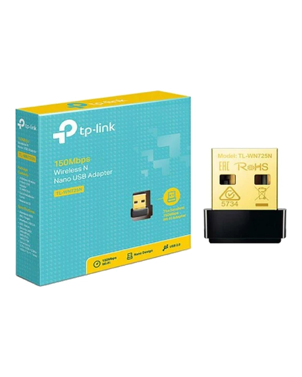 מתאם רשת אלחוטית TP-Link TL-WN725N ‏150Mbps | USB נאנו