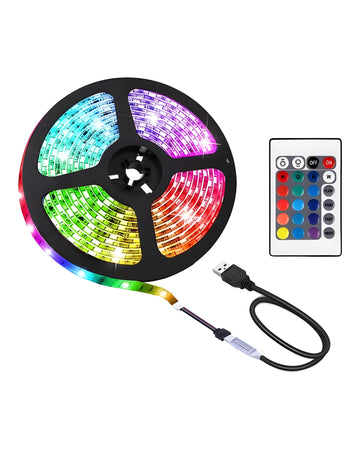 פס לד 5 מטר חיבור USB + שלט