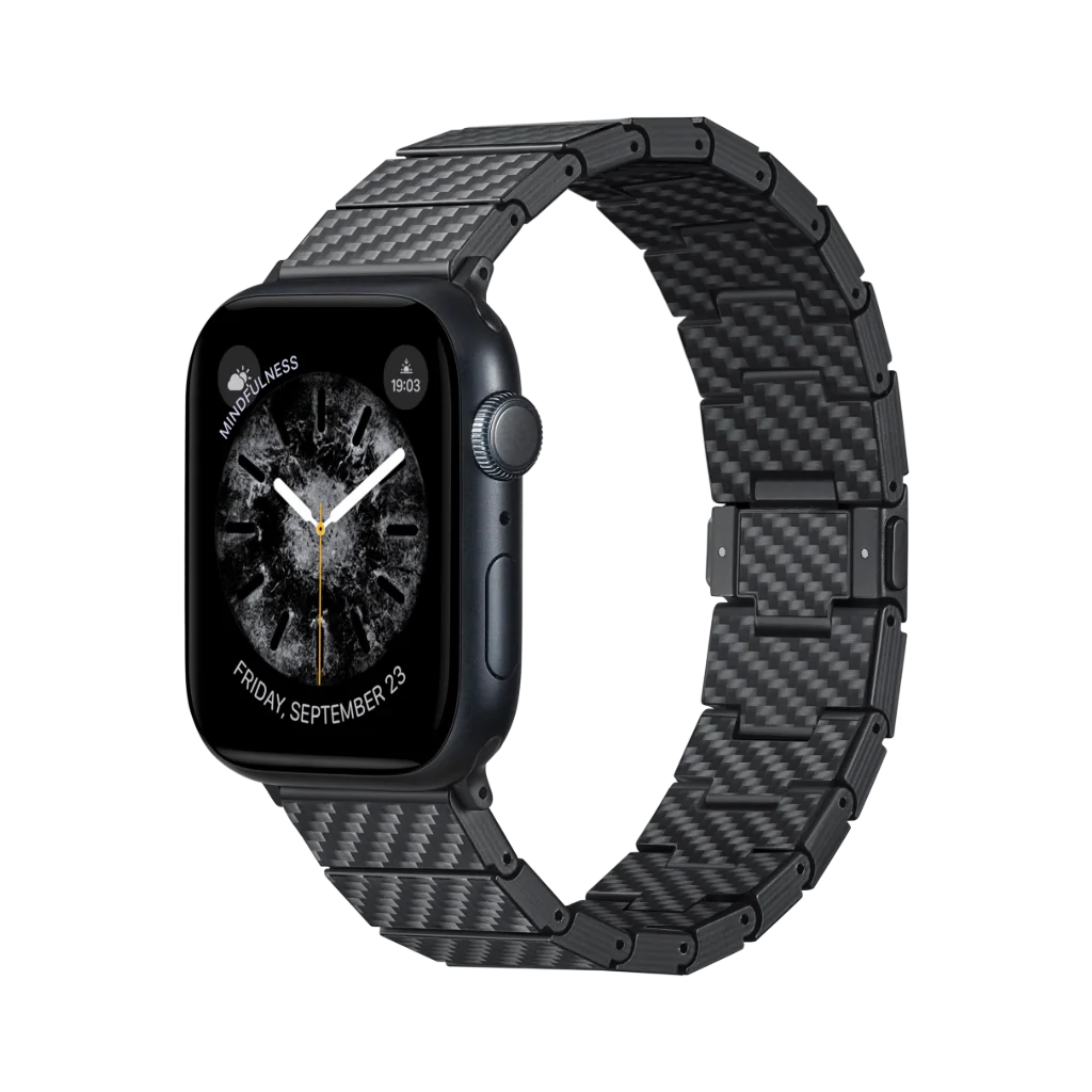 Pitaka Apple Watch BAND - Carbon Fiber Black/Grey | רצועת שעון קרבון פיטאקה