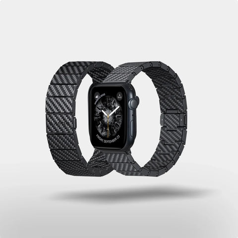 Pitaka Apple Watch BAND - Carbon Fiber Black/Grey | רצועת שעון קרבון פיטאקה