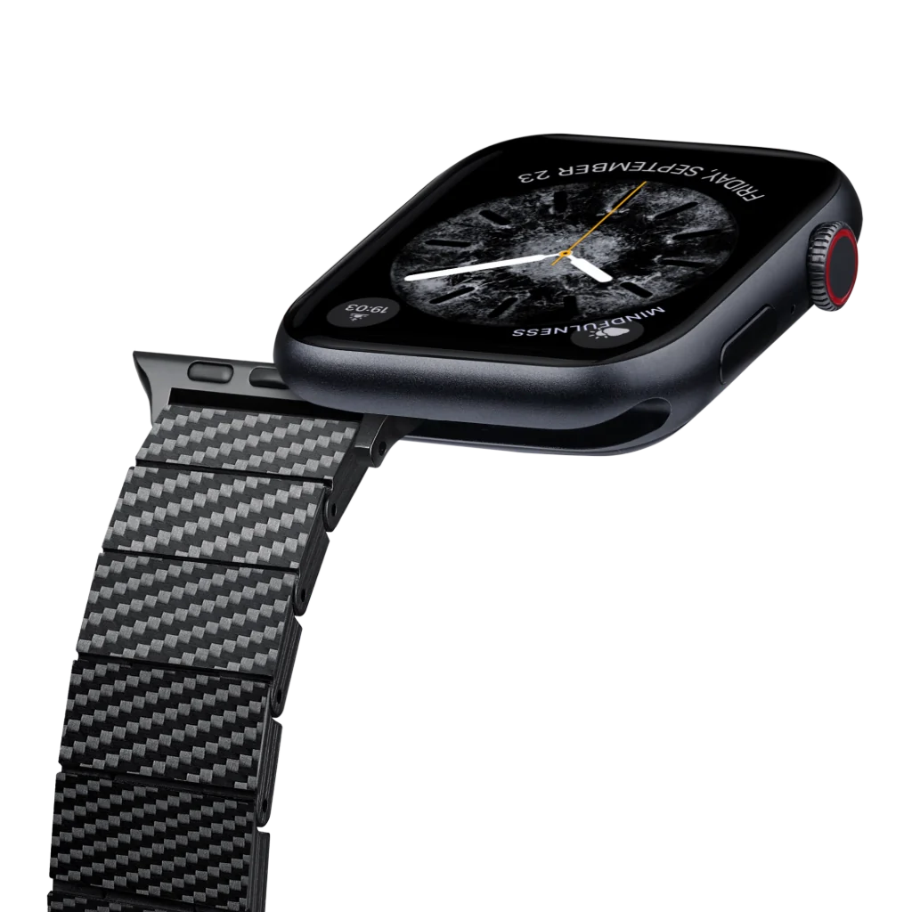 Pitaka Apple Watch BAND - Carbon Fiber Black/Grey | רצועת שעון קרבון פיטאקה
