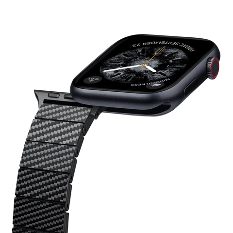 Pitaka Apple Watch BAND - Carbon Fiber Black/Grey | רצועת שעון קרבון פיטאקה