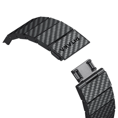 Pitaka Apple Watch BAND - Carbon Fiber Black/Grey | רצועת שעון קרבון פיטאקה