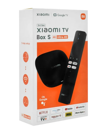 סטרימר Xiaomi TV Box S דור 3 | 4K Google TV | יבואן רשמי