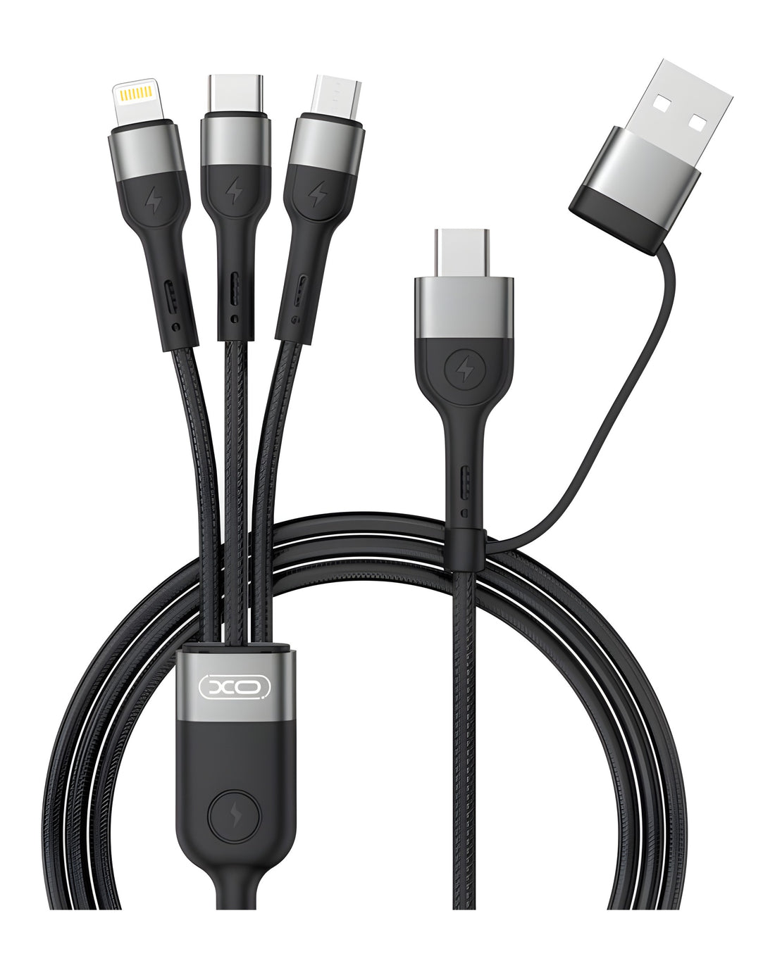 כבל טעינה 2 ב-3 XO NB-254 60W Lightning USB-C