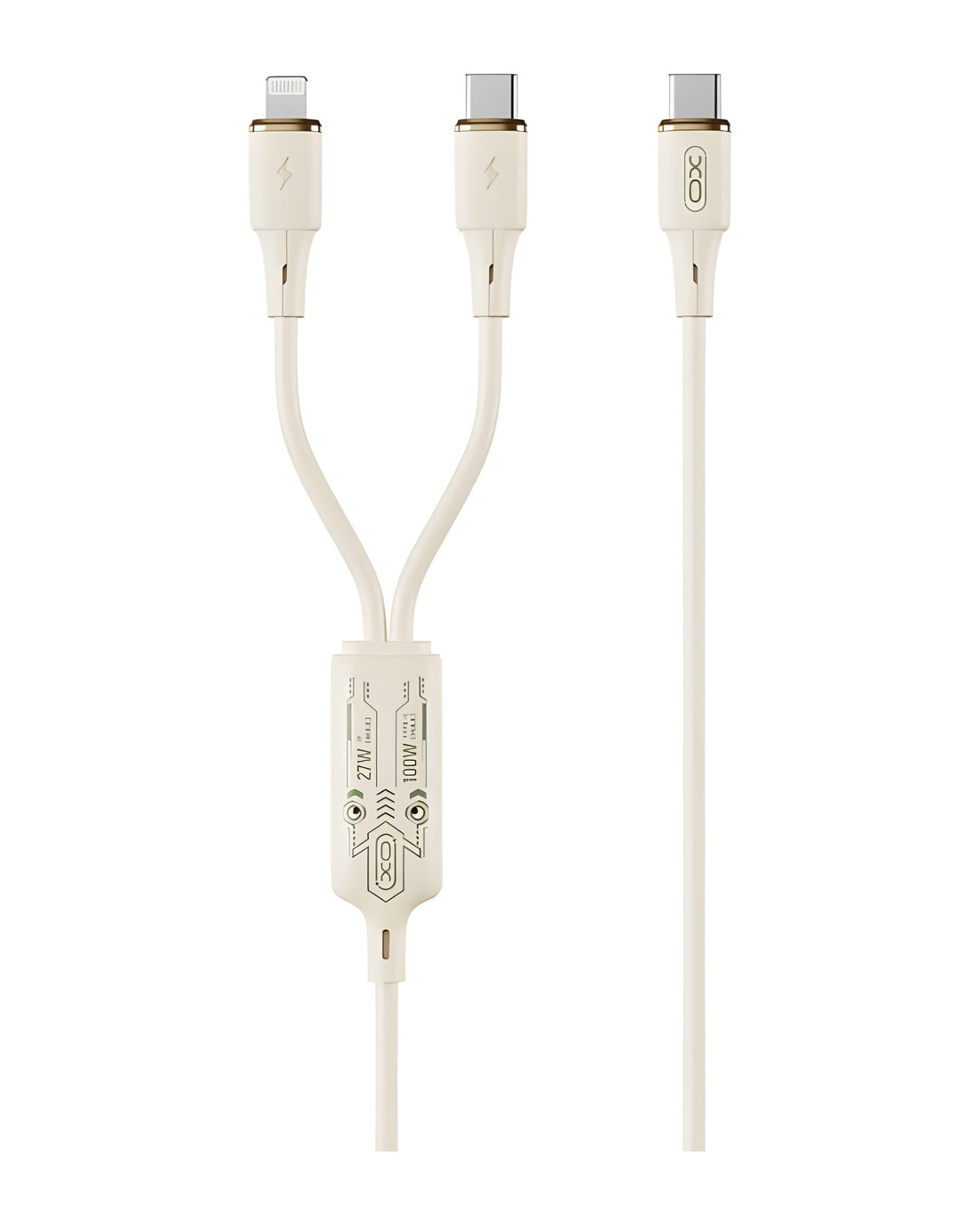 כבל 2IN1 XO NB-Q262 Type-C ל-Type-C/Lightning 100W