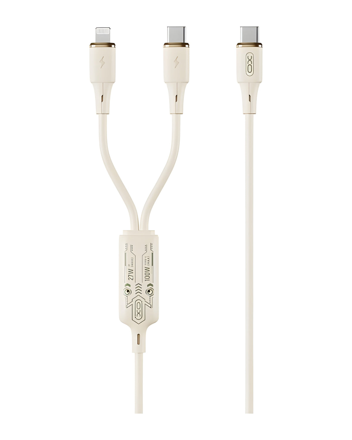כבל 2IN1 XO NB-Q262 Type-C ל-Type-C/Lightning 100W