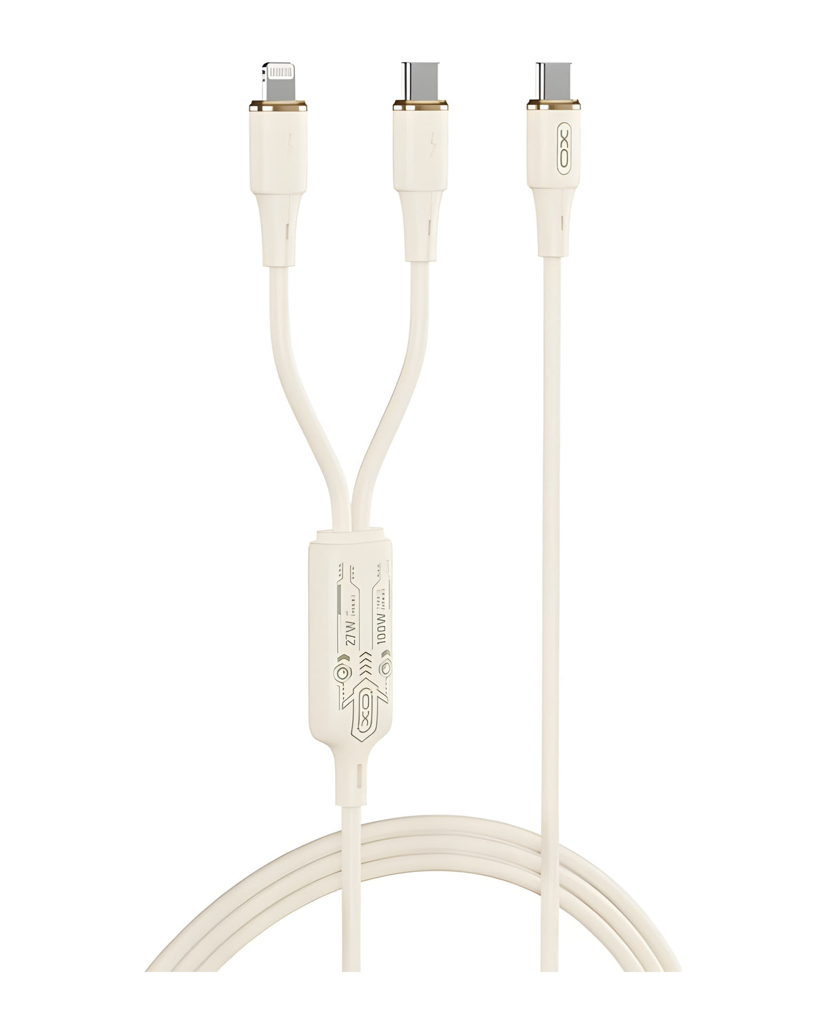 כבל 2IN1 XO NB-Q262 Type-C ל-Type-C/Lightning 100W